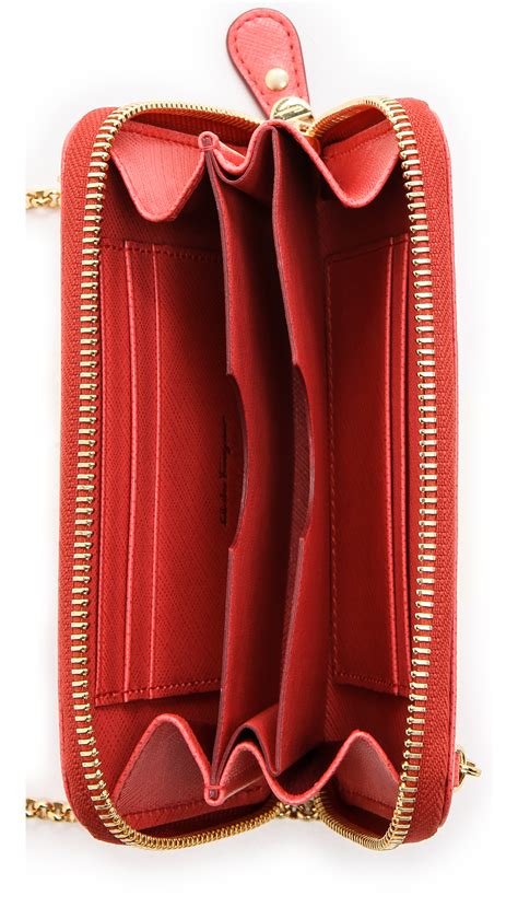 ferragamo cheap wallet red half best|ferragamo gancini wallet on chain.